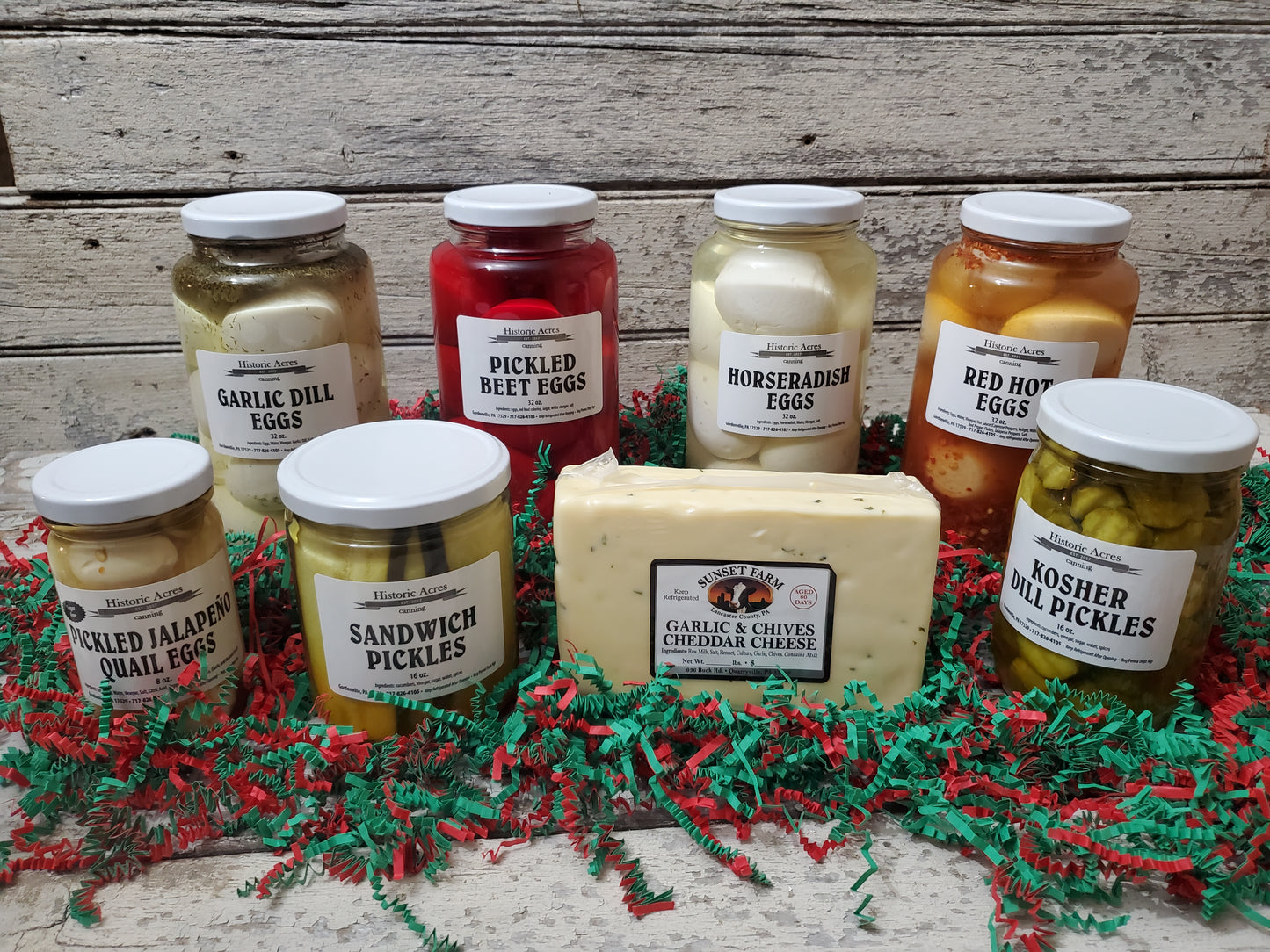 The Amish Pickled Egg & Pickle Lovers Gift Basket